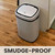 Hanover Home 13.2-Gallon (50-Liter) Hands-Free Steel Trash Can with Motion Sensor Lid in Fingerprint-Resistant White