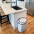 Hanover Home 13.2-Gallon (50-Liter) Hands-Free Steel Trash Can with Motion Sensor Lid in Fingerprint-Resistant White