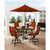 Monaco 5-Piece High-Dining Set with 4 Padded Counter-Height Swivel Chairs, 56-In. Tile-Top Table and 9-Ft. Umbrella