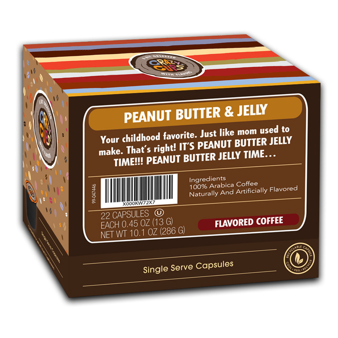Crazy Cups Peanut Better & Jelly K Cup Pods - Coffee Crazy