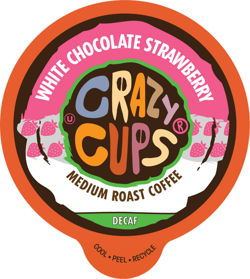 Decaf White Chocolate Strawberry by Crazy Cups