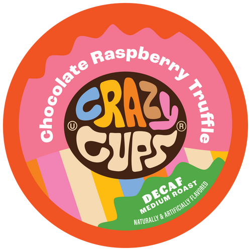 Decaf Chocolate Raspberry Truffle Flavored Coffee by Crazy Cups