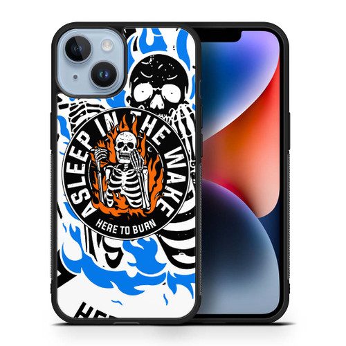 Skull Asleep In The Wake Here To Burn 2 iPhone 14 Case Maydistore