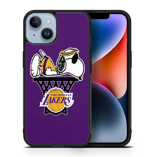 Snoopy Lakers iPhone 14 Case Maydistore