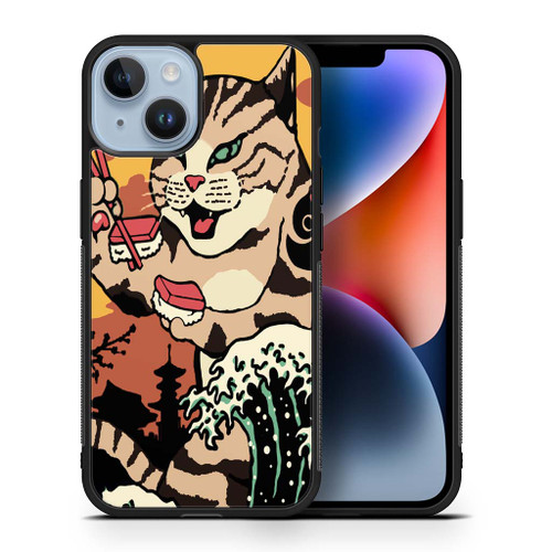 Neko Sushi Wave iPhone 14 Case Maydistore