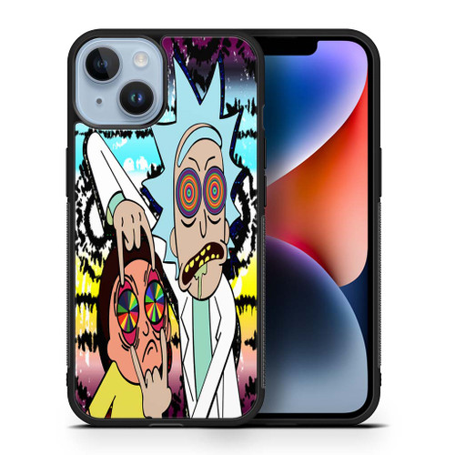 Rick and Morty Psychedelic iPhone 14 Case Maydistore