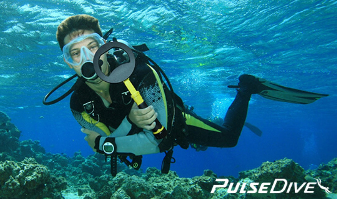 Pin Dive PulseDive Scuba Detector & Pinpointer 2-In-1 Yellow
