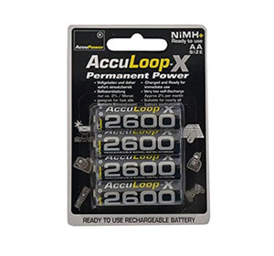 AccuLoop X AA NiMH 2600mah 4pk AccuLoop X AA NiMH 2600mah 4pk