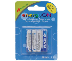 4 x AAA NiMH low self discharge