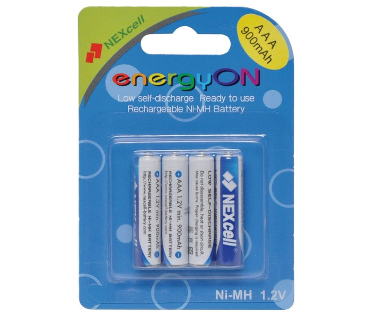 4 x AAA NiMH low self discharge