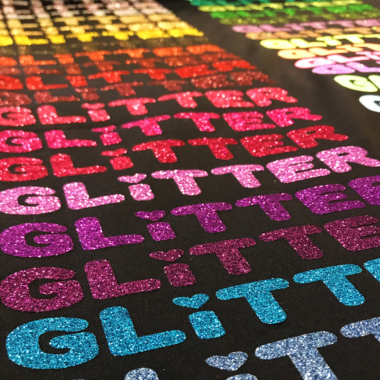 Siser Glitter Heat Transfer Vinyl Sheets, REAL glitter and Tons of sparkle,  no flaking 12x20 sheet