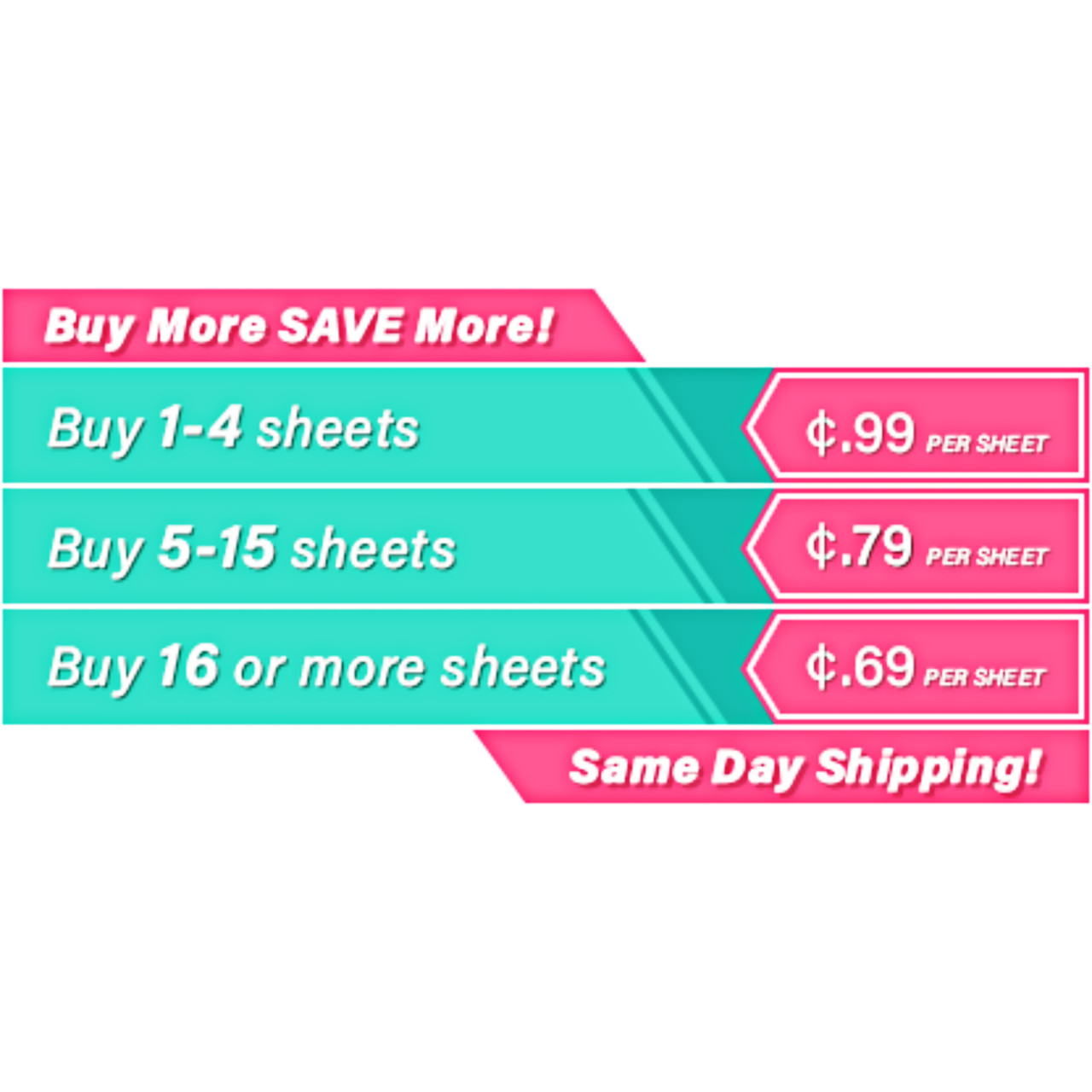 Oracal 651 12x12 Sheets - Only 65¢ Each!