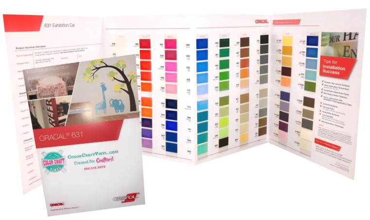 Oracal 631 Exhibition Calendered Film Color Chart