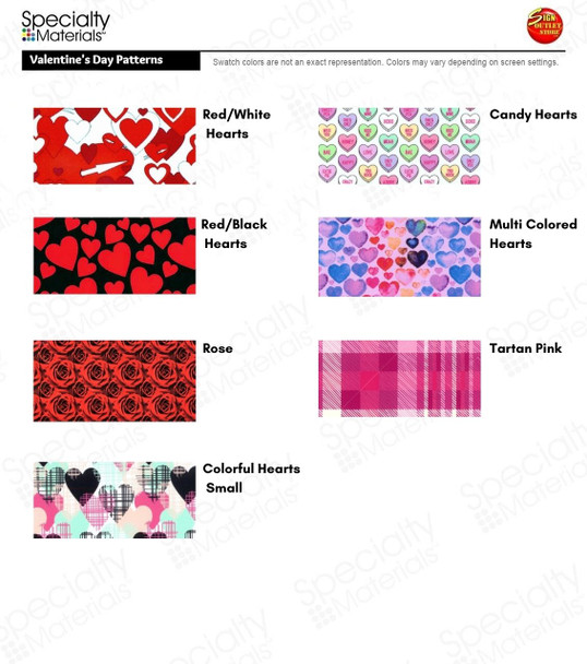 Valentine's Day Patterns (12" x 15" sheets)