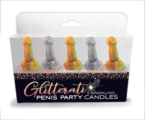Glitterati glitter penis party candles Glitterati glitter penis party candles