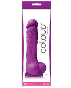 Colours Pleasures 5" Dildo w/Suction Cup - Purple Colours Pleasures 5" Dildo w/Suction Cup - Purple