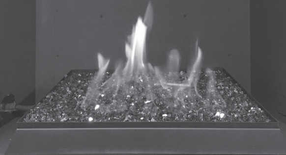 Monessen LYRIC 18" Vent Free Millivolt Burner with Fire Glass Media