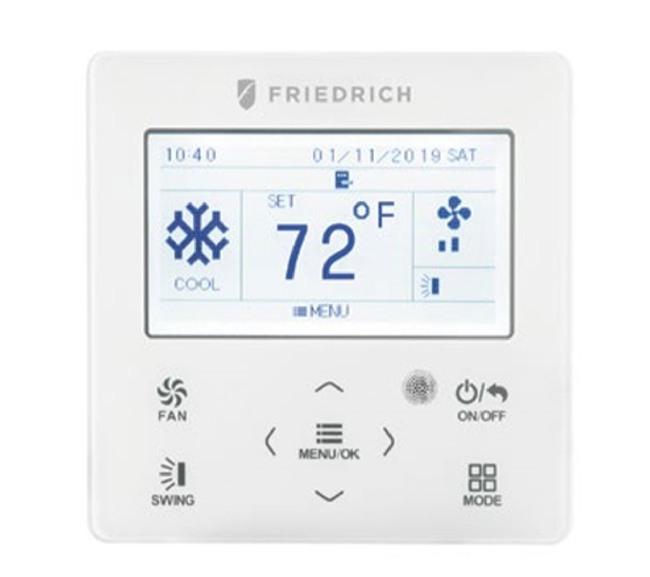 Friedrich RT7 Digital Wall Thermostat for PTACs and VTACs - Non Programmable