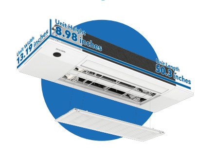 MRCOOL DIYCASSETTE18HP-230D25-O 5TH Gen 18000 BTU OuttaSight Ceiling Cassette Unit - Thumbnail 2