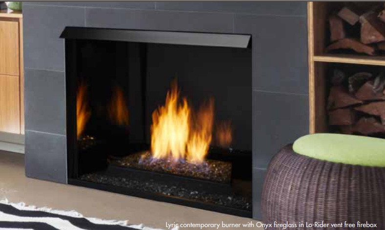 Monessen LYRIC 18" Vent Free Millivolt Burner with Fire Glass Media