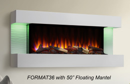 Simplifire SF-FM50-WH 50" White Floating Mantel Kit for FORMAT36 Simplifire SF-FM50-WH 50" White Floating Mantel Kit for FORMAT36
