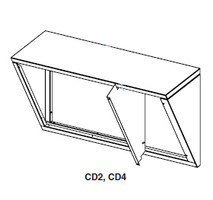 Reznor 1036290R CD4 25° - 65° Downturn Nozzle Kit with Vertical Louver Frame for UBXC/UDXC 300-400 Reznor 1036290R CD4 25° - 65° Downturn Nozzle Kit with Vertical Louver Frame for UBXC/UDXC 300-400