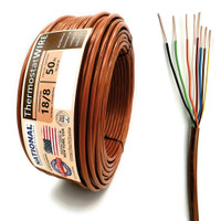 National Wire 18AWG/8C-50 8-Conductor 18 Gauge Solid Copper Thermostat Wire - 50 Ft. National Wire 18AWG/8C-50 8-Conductor 18 Gauge Solid Copper Thermostat Wire - 50 Ft.