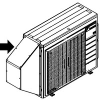 DAIKIN 防雪フード(背面) KPS067A42 Daikin KPS067A44 Rear Intake Snow Hood