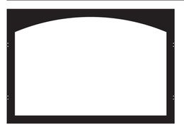 White Mountain Hearth VFY32SBL Arch Hinge Door Frame in Matte Black White Mountain Hearth VFY32SBL Arch Hinge Door Frame in Matte Black