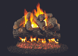 RH Peterson Real-Fyre Royal English Oak Designer Log Set - Choice of Vented Burner and Valve Kit RH Peterson Real-Fyre Royal English Oak Designer Log Set - Choice of Vented Burner and Valve Kit