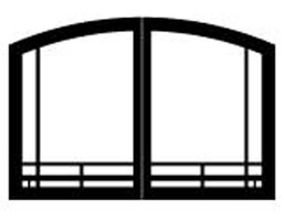 White Mountain Hearth VFR36SMBL 36" Mission Arch Doors for Breckenridge Deluxe 36 in Matte Black White Mountain Hearth VFR36SMBL 36" Mission Arch Doors for Breckenridge Deluxe 36 in Matte Black