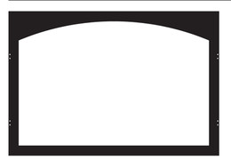 White Mountain Hearth VBY32TBL Arch Hinge Door Frame in Matte Black White Mountain Hearth VBY32TBL Arch Hinge Door Frame in Matte Black
