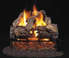 RH Peterson Real-Fyre 16" Burnt Rustic Oak Log Set (For Smaller Fireplaces) - Choice of Vented Burner and Valve Kit RH Peterson Real-Fyre 16" Burnt Rustic Oak Log Set (For Smaller Fireplaces) - Choice of Vented Burner and Valve Kit