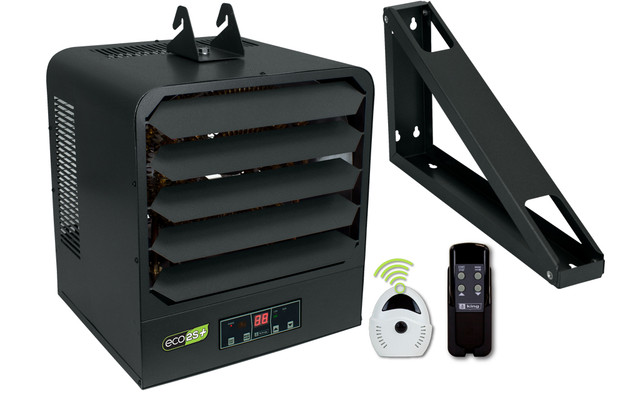 King KB2412-1-ECO2S-PLUS 12.5kW 2-Stage Electric Garage Heater with Remote Sensor - 208/240V