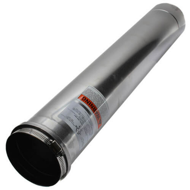 4" Round 24" Vent Pipe Category III Stainless