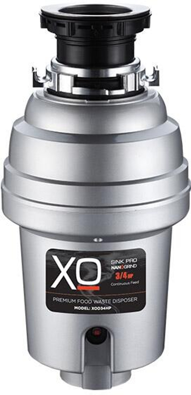 XO XOD34HP Continuous Feed 3/4 HP Garbage Disposer with Power Cord