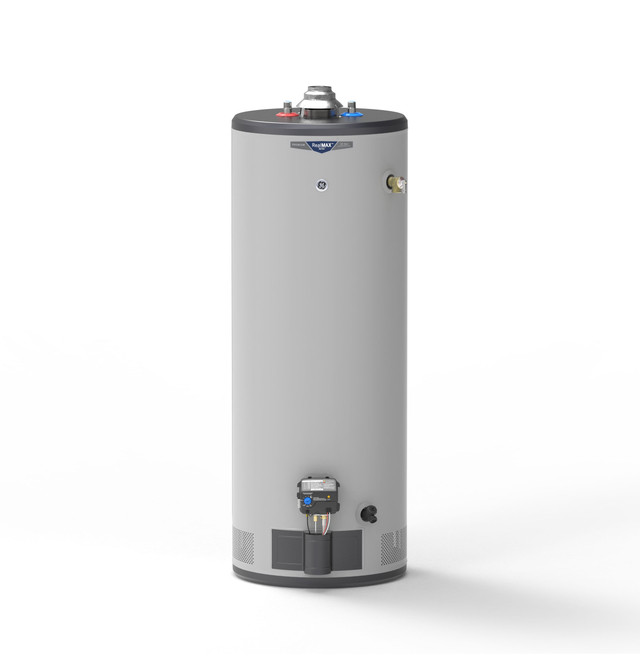 GE GP50T10BXR 50 Gallon, RealMAX Premium Tall Atmospheric Vent Water Heater - Liquid Propane - 10 Year Warranty