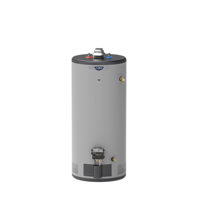 GE GG40S12BXR 40 Gallon, RealMAX Platinum Short Atmospheric Vent Water Heater - Natural Gas - 12 Year Warranty