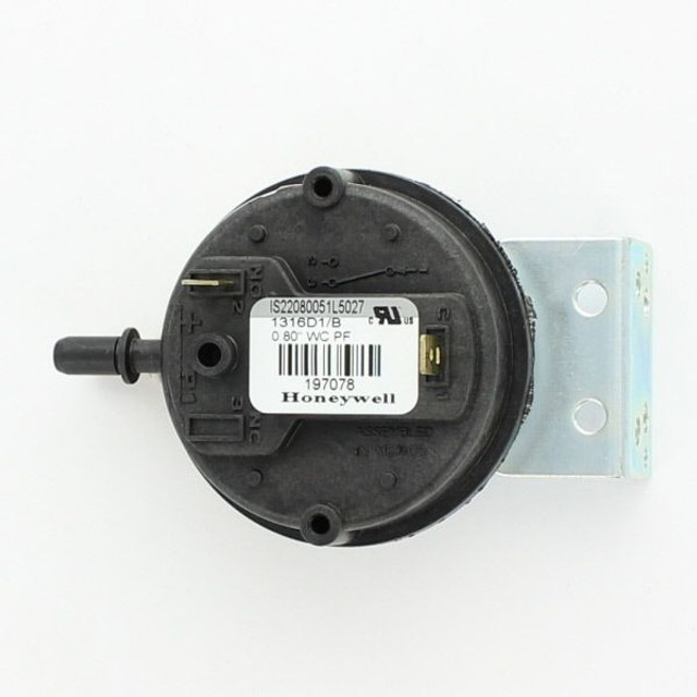 Reznor 197078 Replacement Pressure Switch for UDZ (.80" w.c.)