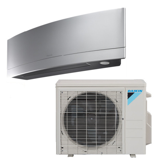 FTXR12WVJUS9 / RX12WMVJU9A Emura Series 12000 BTU Heat Pump 17.0 SEER2 Single Zone Mini Split System - Silver