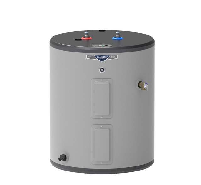 GE GE40L08DAT 36 Gallon Top Port Lowboy Electric Water Heater - 240 Volt - 8 Year Warranty GE GE40L08DAT 36 Gallon Top Port Lowboy Electric Water Heater - 240 Volt - 8 Year Warranty
