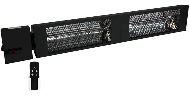 King RKX2430-RMTX-BLK 43" SmartWave Double Bulb Carbon Fiber Radiant Heater - 3000 Watts - 240V