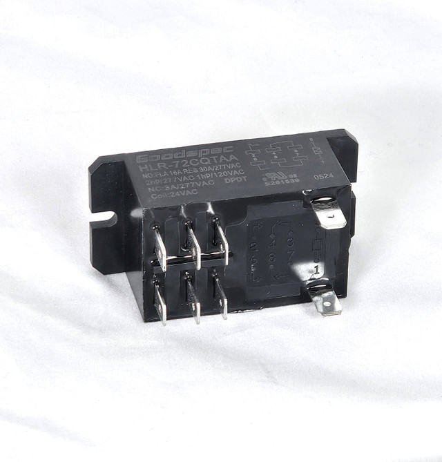 Friedrich 25100003 Replacement Relay 24VAC Coil DPDT 30A 277VAC for RCQ and RTQ VTACs