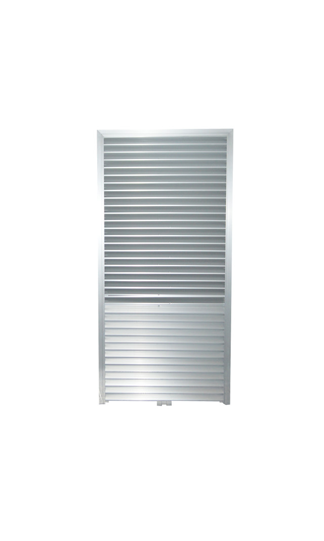 MultiMFG OG-1A Louvered Architectural Outdoor Grille for SPV-HP Units - Brushed Aluminum