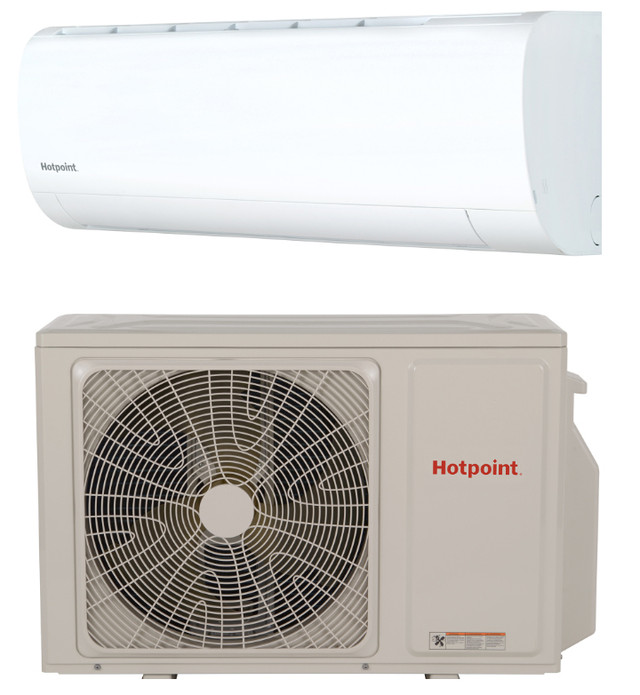 Hotpoint 09HN2DAB 9000 BTU 18 SEER2 Single Zone Mini Split - Heat and Cool - Built-In WiFi - R32 - 208/230V