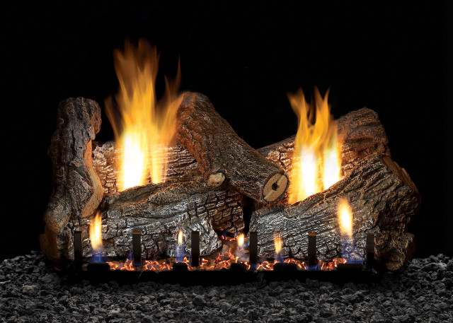 White Mountain Hearth Sassafras Log Set - Choice of Vent Free Burner