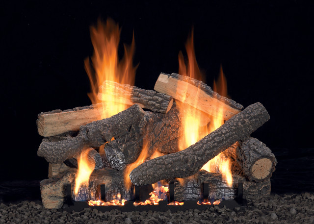 White Mountain Hearth Ponderosa Log Set - Choice of Vent Free Burner