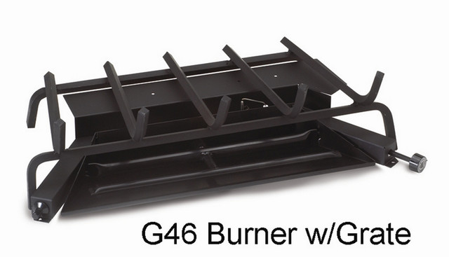 RH Peterson Real-Fyre G4618/2017P 18" / 20" ANSI Certified Triple T Vented Burner with Automatic Pilot / Variable Flame - Liquid Propane