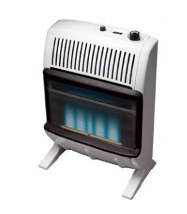 Heatstar HSSVFBF20NGBT 20000 BTU Vent Free Blue Flame Heater with Thermostat and Blower, Natural Gas
