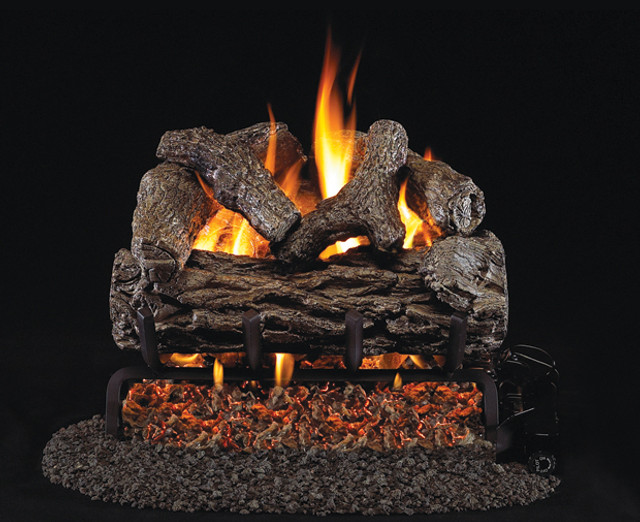 RH Peterson Real-Fyre R-12 12" Golden Oak Replacement Logs for Vented Burners (LOGS ONLY)